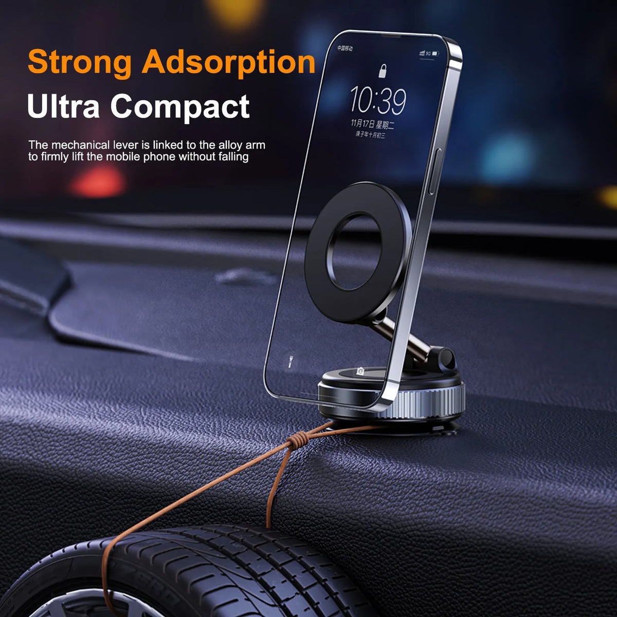 Vacuum Magnetic Suction Phone Holder
