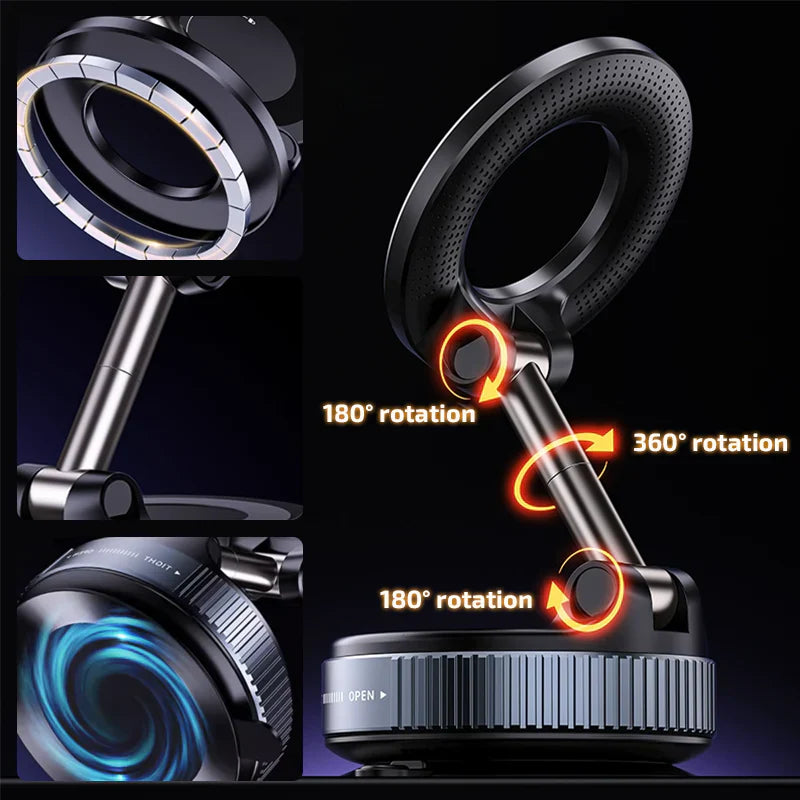 Vacuum Magnetic Suction Phone Holder